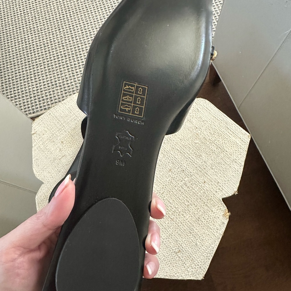 Tory Burch Black Pierced Slide - Picture 3 of 5